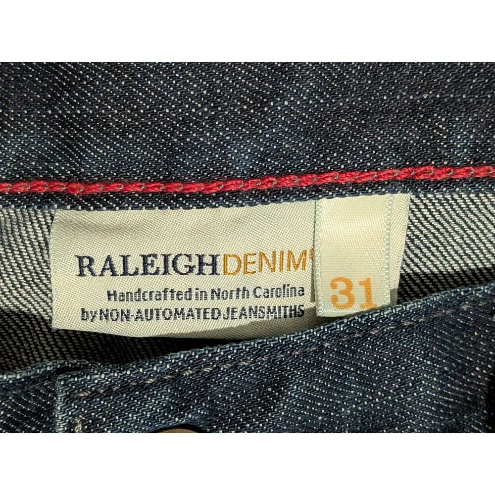 Raleigh Denim distressing front